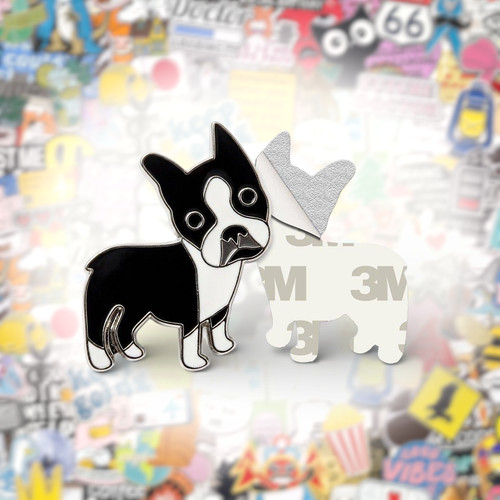 Boston terrier dog metal phone - boston,