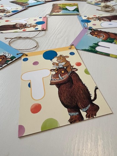 Gruffalo birthday banner - gruffalo,