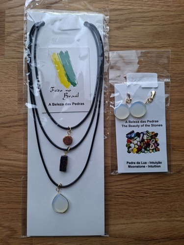 Brazilian gems necklace and - brazilian,