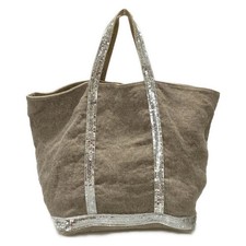 Auth vanessa bruno - Light gray Silver Hemp Tote Bag