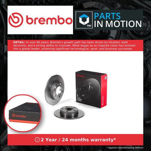Brake discs pair solid rear - solid,