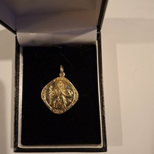 9ct gold St. Christopher heavy
