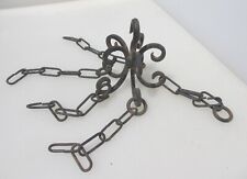 Vintage Iron Lighting Chain Lantern Hanger Hook Rose Light Antique Old