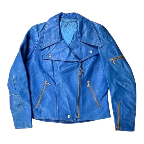 1970s furygan blue leather - furygan,