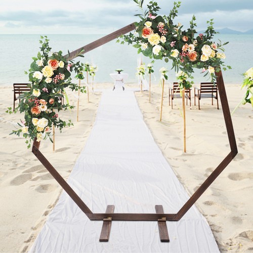 Heptagonal wooden wedding - wooden,