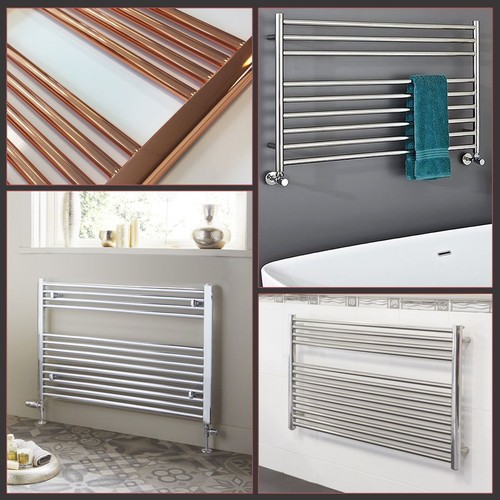 Horizontal heated towel rail - horizontal,