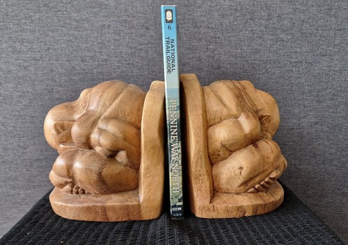 Vintage hand carved wooden - vintage,