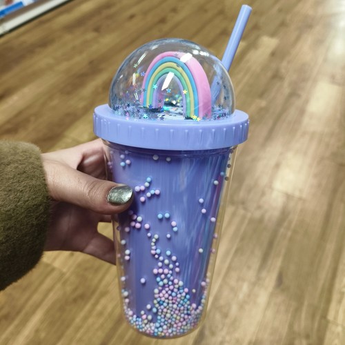 Unicorn cup with straw 450ml - cup,