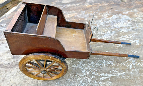 Miniature antique toy wagon - antique,