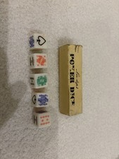 Lindops Vintage Poker Dice Set in original box