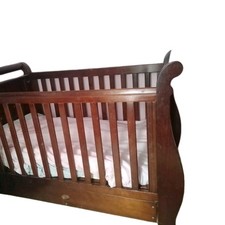 Boori country Sleigh Drop-Side cotbed with storage. USED (2 colours Available)