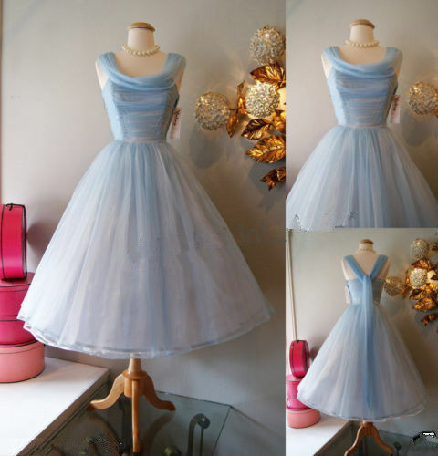 Vintage blue 1950s short - vintage,