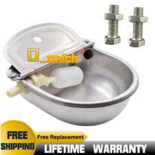 2x Stainless Water Trough Bowl