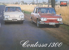 HINO CONTESSA car sales brochure, export catalog from Japan, mid-1960s