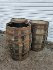 Whole barrel planter old - barrel,