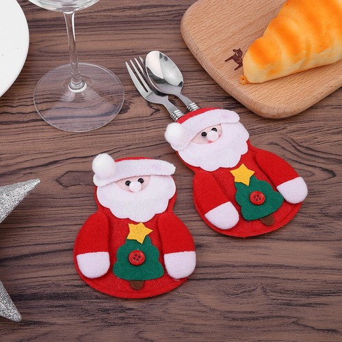 2pcs santa claus cutlery - 2pcs,