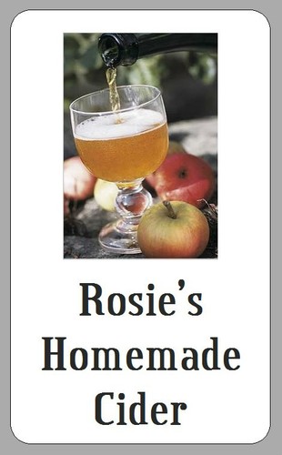 Personalised homemade cider - personalised,