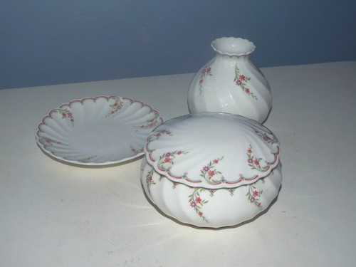 Vintage wedgwood pink garland - vintage,