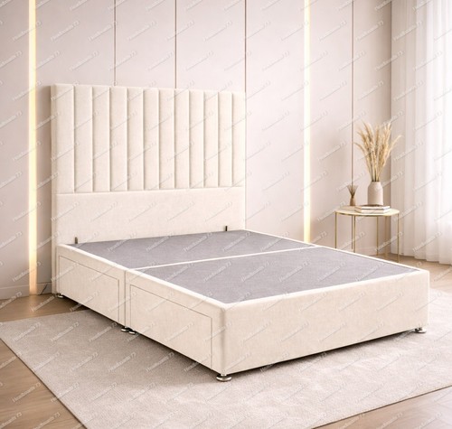 Plush divan bed set - plush, with