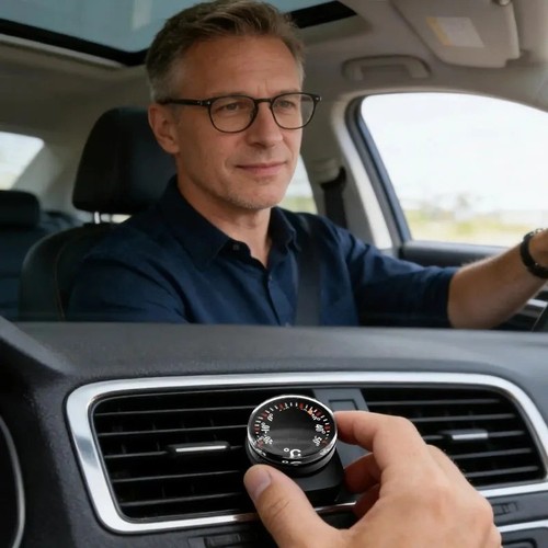 Mini car thermometer battery - thermometer,