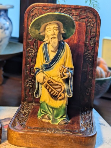 Pair antique bookends - pair,