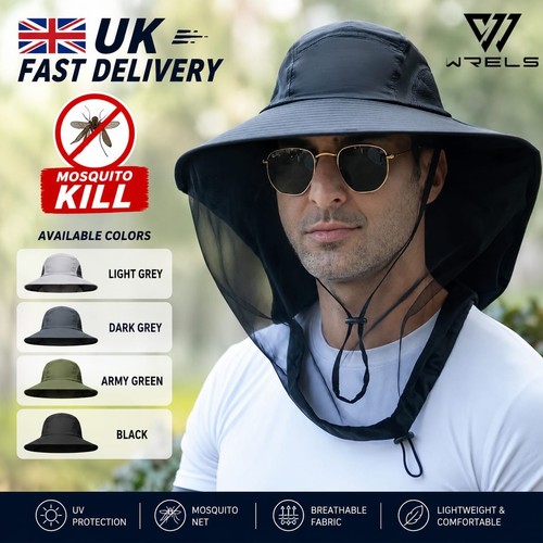 Midge head net mosquito hat - net,