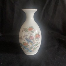 Vintage Wedgewood Bone China Kutani Crane Bud Vase