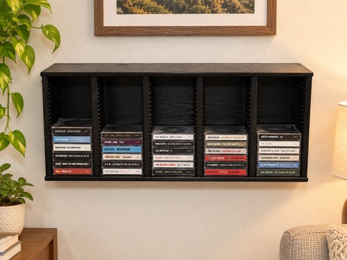 Black wooden storage - wooden,