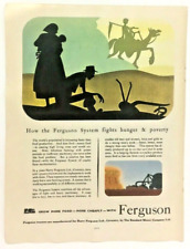 Vintage Print Advert Ferguson Tractors Grow Food Original 1950s