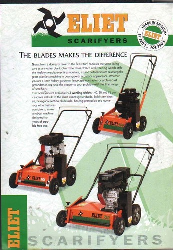 Eliet lawn scarifyers brochure - lawn,