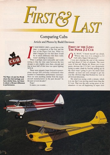 Piper cub aircraft report - cub,