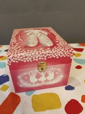 Vintage Retro 1993 Ballerina Music Box Jewellery 90s Pink Working Kitsch