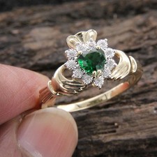 1Ct Heart Simulated Diamond