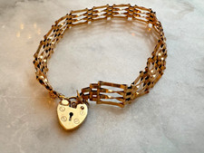 9ct Gold 4-bar Gate Bracelet