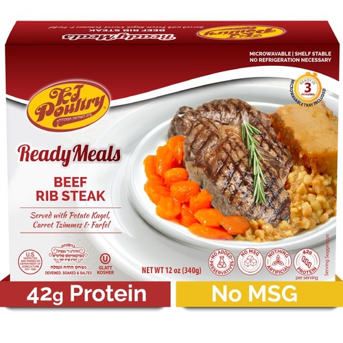 Kosher ready meals beef rib - ready,