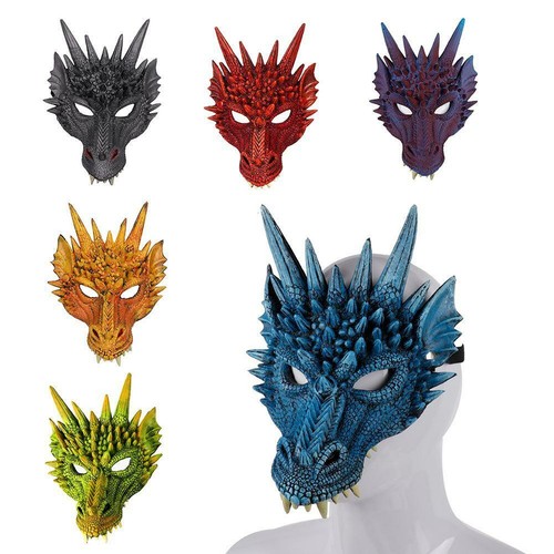 Dragon fancy dress mask - dress,
