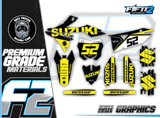 Mid Range Suzuki graphics Kit RMz 450 2018 2019 2020 2021 '18 '19 '20 '21 decals