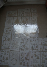 Set christmas stencils - of,