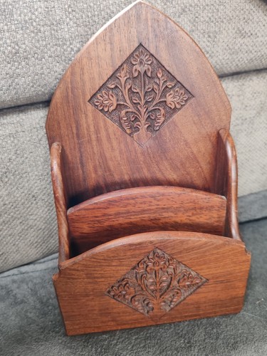 Carved wooden letter - wooden,