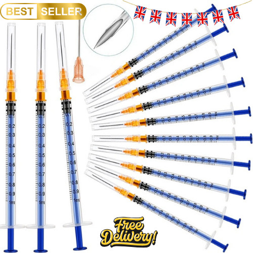 50pcs with cap needle - 10-50pcs, 1ml