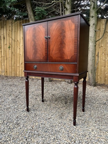Vintage music record cabinet - music,