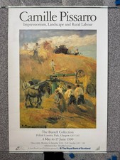 Camille Pissarro 'Impressionism, Landscape, Rural' 1990 art exhibition poster