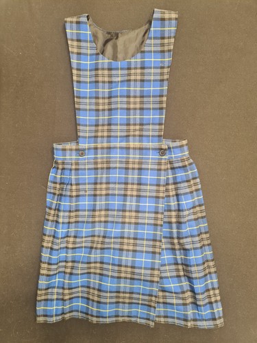 Girls tartan bib pinafore - tartan,