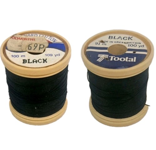 Sylko cotton reels black two - sylko,