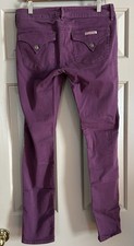 Hudson Jeans Women’s 29 Skinny Stretch Flap Pockets Plum Color