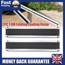 2pcs 6FT/ 1.8M TELESCOPIC RAMPS FOR VEHICLES - FOR WHEELCHAIR ACCESS EASY TO USE