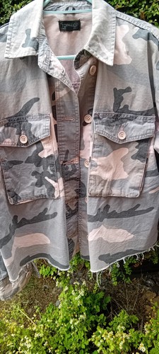 Topshop pink grey camouflage - grey,