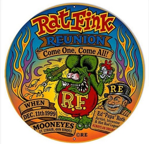 Rat fink rod hot - rat, biker