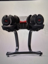 Bowflex 4-41kg 1090 Adjustable Dial XL SelectTech Dumbbells (Pair) with Stand