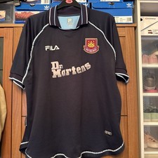 Genuine 1999/2001 Fila West Ham United 3rd Shirt Football Shirt - Size XL